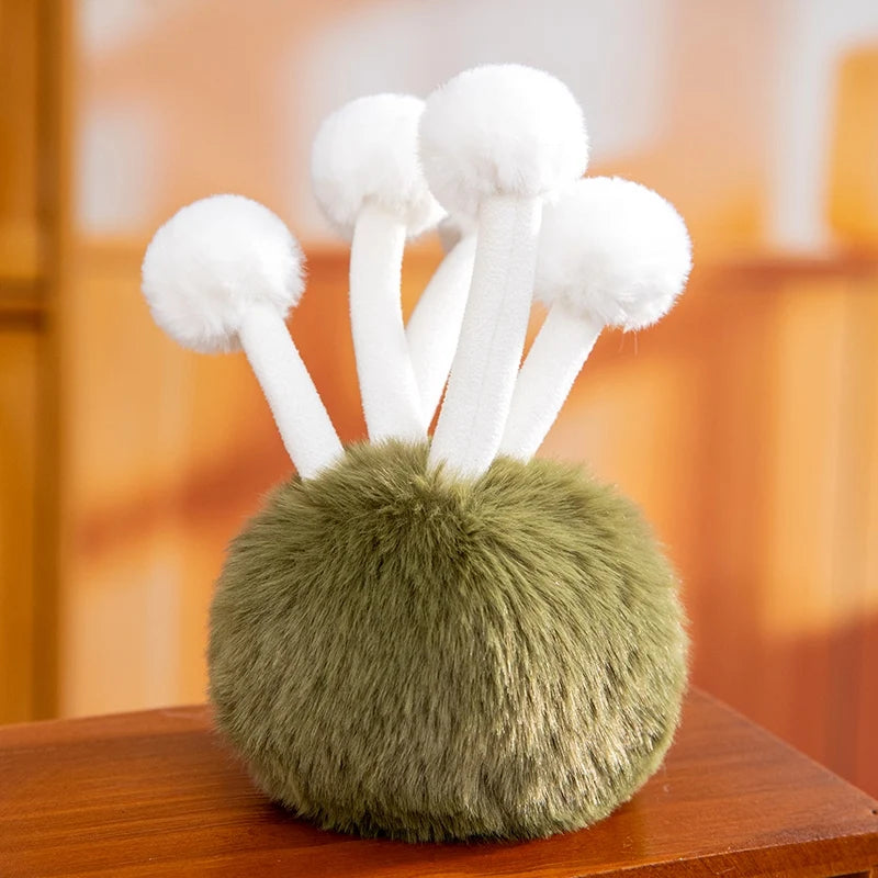 14cm Wild Mushrooms Plush Toys Soft Plush Stuffed Mushroom Desktop Ornament Fluffy Plant Cute Plush Gifts For Baby Girl Boy