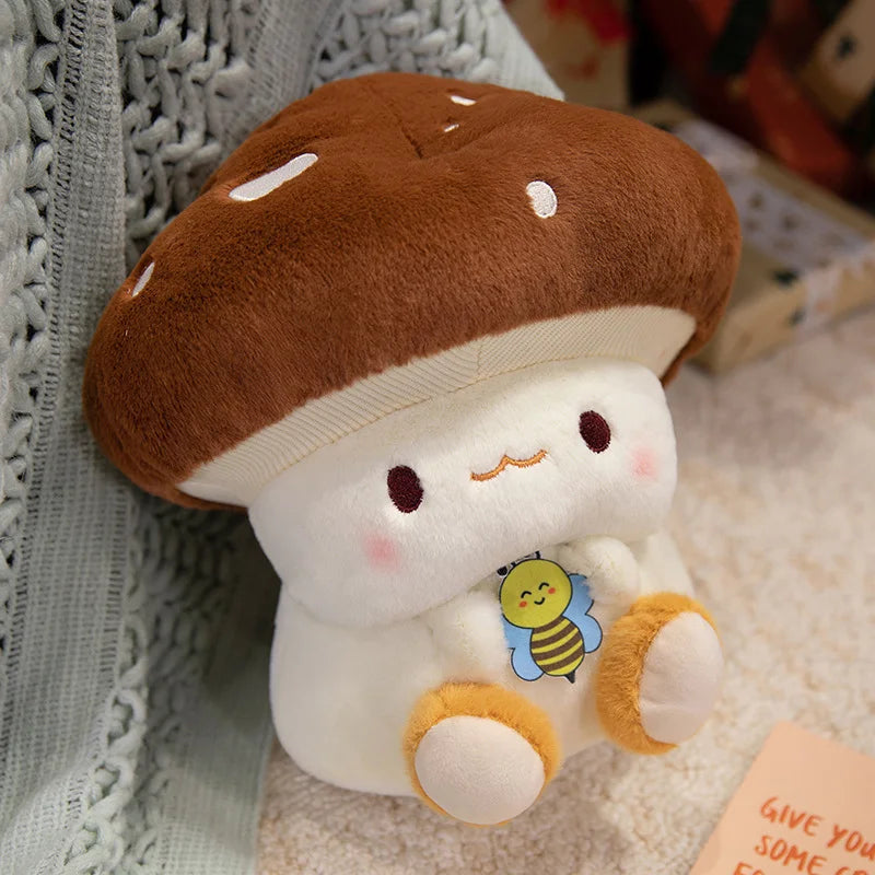 Mushroom Figurine Plush Toy Children'S Doll Cloth Doll Sofa Decoration Bed Decoration Girl Birthday Gift Children Holiday Gift