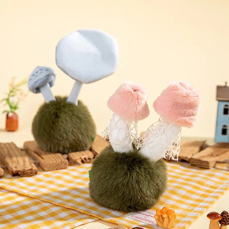 14cm Wild Mushrooms Plush Toys Soft Plush Stuffed Mushroom Desktop Ornament Fluffy Plant Cute Plush Gifts For Baby Girl Boy