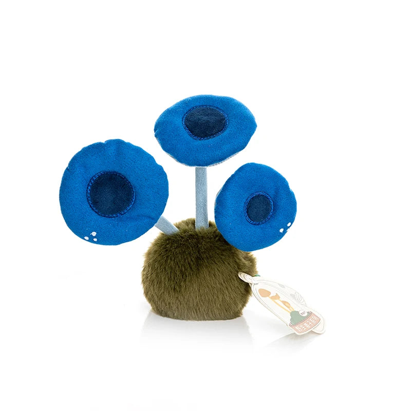 1Pc 14CM Lovely Wild Mushrooms Plush Toy Cartoon Flammulina Velutipes Mushroom Stuffed Soft Plant Toy Room Desktop Ornament