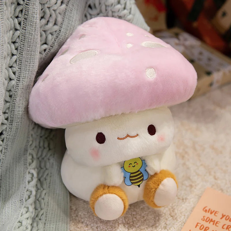 Mushroom Figurine Plush Toy Children'S Doll Cloth Doll Sofa Decoration Bed Decoration Girl Birthday Gift Children Holiday Gift