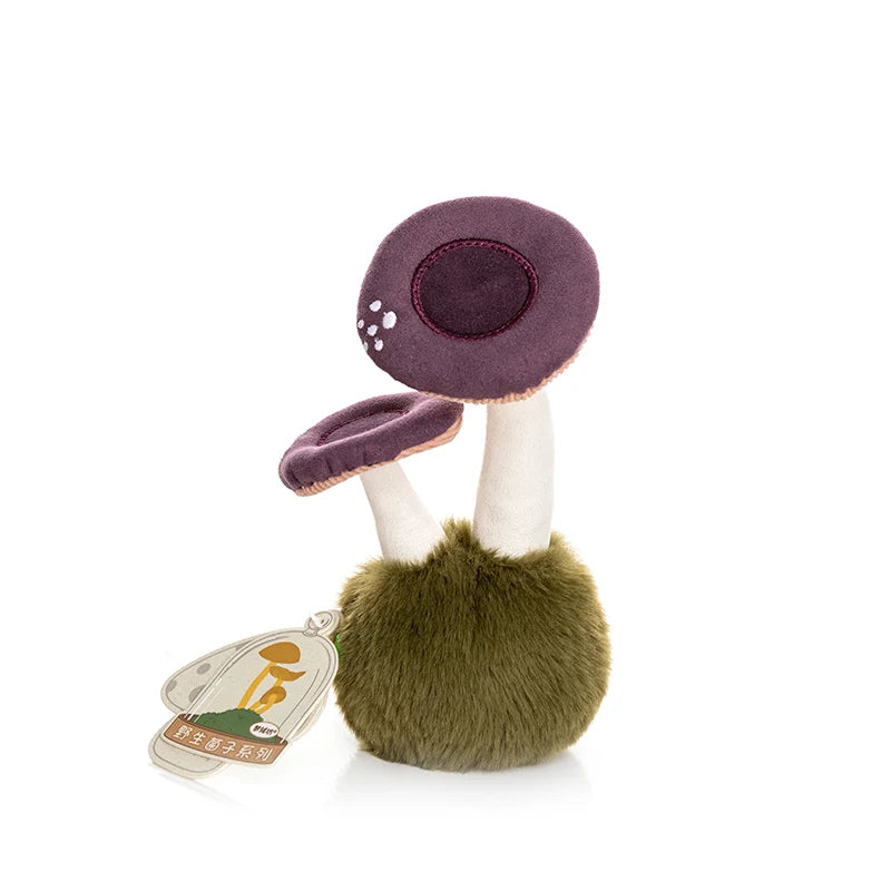 1Pc 14CM Lovely Wild Mushrooms Plush Toy Cartoon Flammulina Velutipes Mushroom Stuffed Soft Plant Toy Room Desktop Ornament