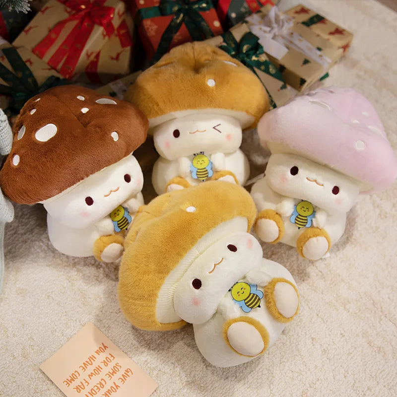 Mushroom Figurine Plush Toy Children'S Doll Cloth Doll Sofa Decoration Bed Decoration Girl Birthday Gift Children Holiday Gift