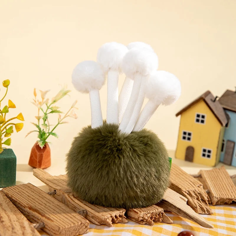 14cm Wild Mushrooms Plush Toys Soft Plush Stuffed Mushroom Desktop Ornament Fluffy Plant Cute Plush Gifts For Baby Girl Boy