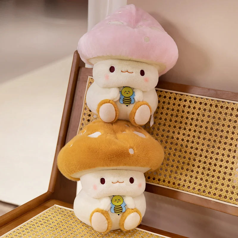 Mushroom Figurine Plush Toy Children'S Doll Cloth Doll Sofa Decoration Bed Decoration Girl Birthday Gift Children Holiday Gift