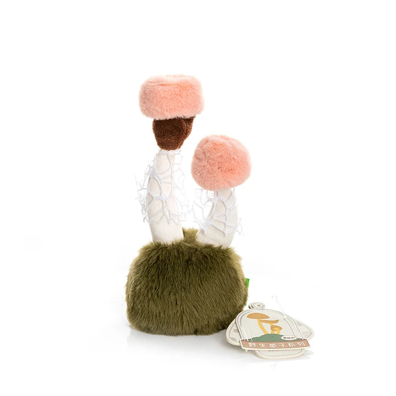 1Pc 14CM Lovely Wild Mushrooms Plush Toy Cartoon Flammulina Velutipes Mushroom Stuffed Soft Plant Toy Room Desktop Ornament