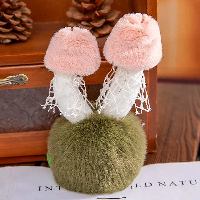 14cm Wild Mushrooms Plush Toys Soft Plush Stuffed Mushroom Desktop Ornament Fluffy Plant Cute Plush Gifts For Baby Girl Boy