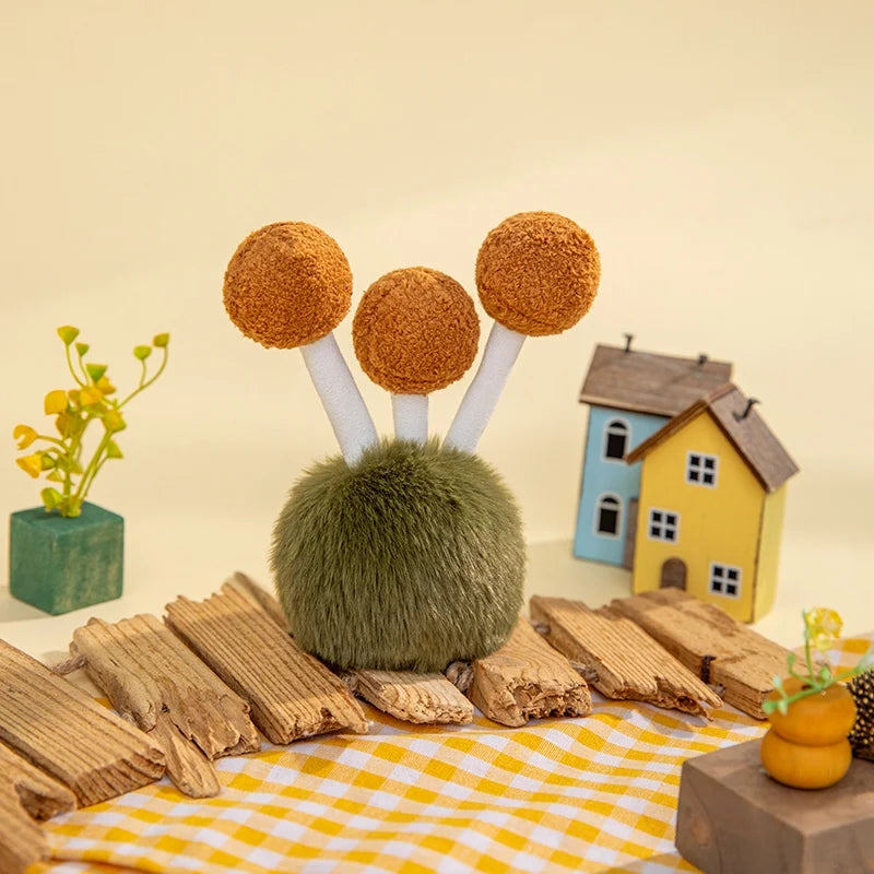 14cm Wild Mushrooms Plush Toys Soft Plush Stuffed Mushroom Desktop Ornament Fluffy Plant Cute Plush Gifts For Baby Girl Boy