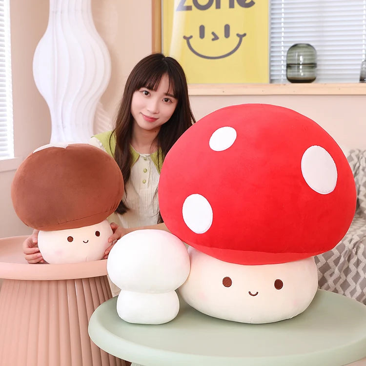 Hot  Kawaii Mushroom Plush Dolls Simulation Plant Pillow Lovely Toys For Home Decor Sleeping Cushion Stuffed Soft Dolls