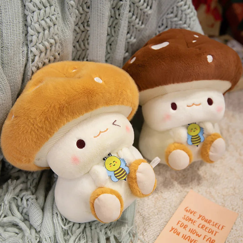 Mushroom Figurine Plush Toy Children'S Doll Cloth Doll Sofa Decoration Bed Decoration Girl Birthday Gift Children Holiday Gift
