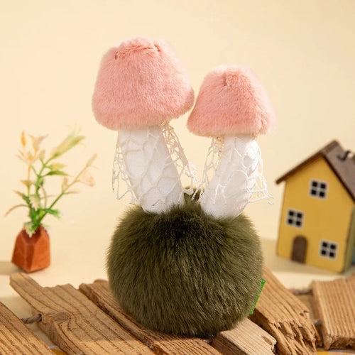 14cm Wild Mushrooms Plush Toys Soft Plush Stuffed Mushroom Desktop Ornament Fluffy Plant Cute Plush Gifts For Baby Girl Boy