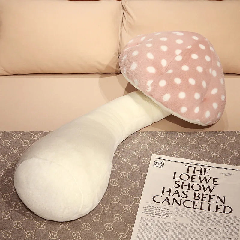 Kawaii Mushroom Plush Toys Big Size Huggable Pillow Stuffed Soft Plant Mushroom Style Sleep Throw Dolls Back Cushion Home Decor