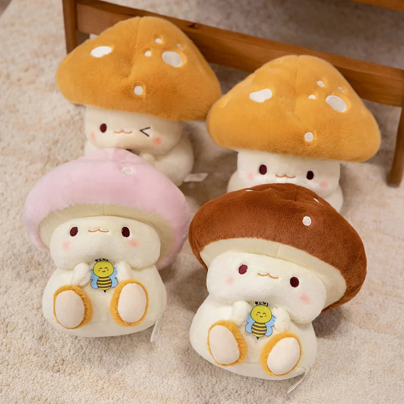 Mushroom Figurine Plush Toy Children'S Doll Cloth Doll Sofa Decoration Bed Decoration Girl Birthday Gift Children Holiday Gift