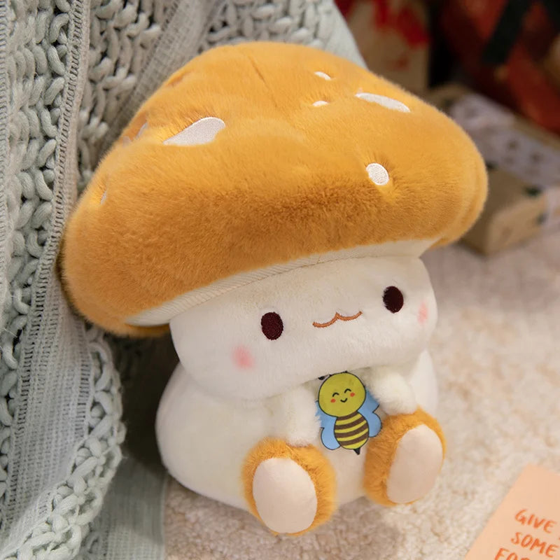 Mushroom Figurine Plush Toy Children'S Doll Cloth Doll Sofa Decoration Bed Decoration Girl Birthday Gift Children Holiday Gift