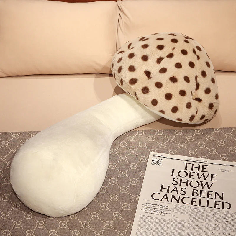 Kawaii Mushroom Plush Toys Big Size Huggable Pillow Stuffed Soft Plant Mushroom Style Sleep Throw Dolls Back Cushion Home Decor