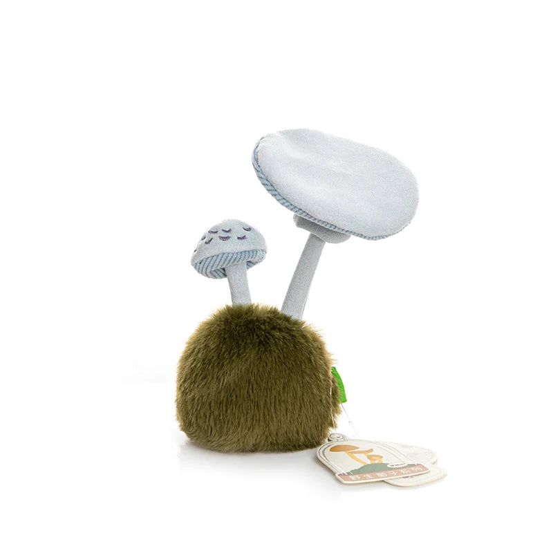 1Pc 14CM Lovely Wild Mushrooms Plush Toy Cartoon Flammulina Velutipes Mushroom Stuffed Soft Plant Toy Room Desktop Ornament