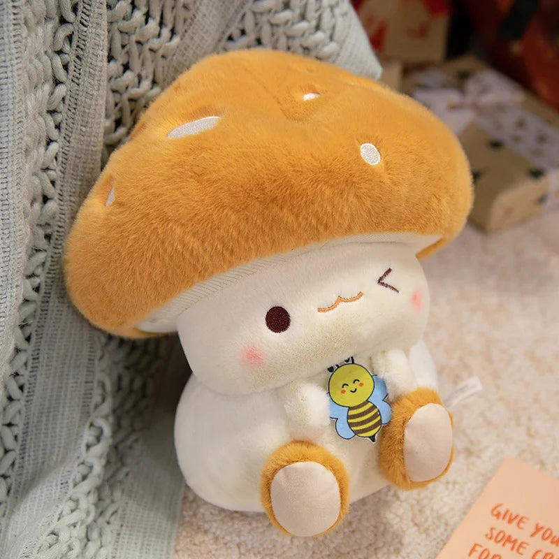 Mushroom Figurine Plush Toy Children'S Doll Cloth Doll Sofa Decoration Bed Decoration Girl Birthday Gift Children Holiday Gift