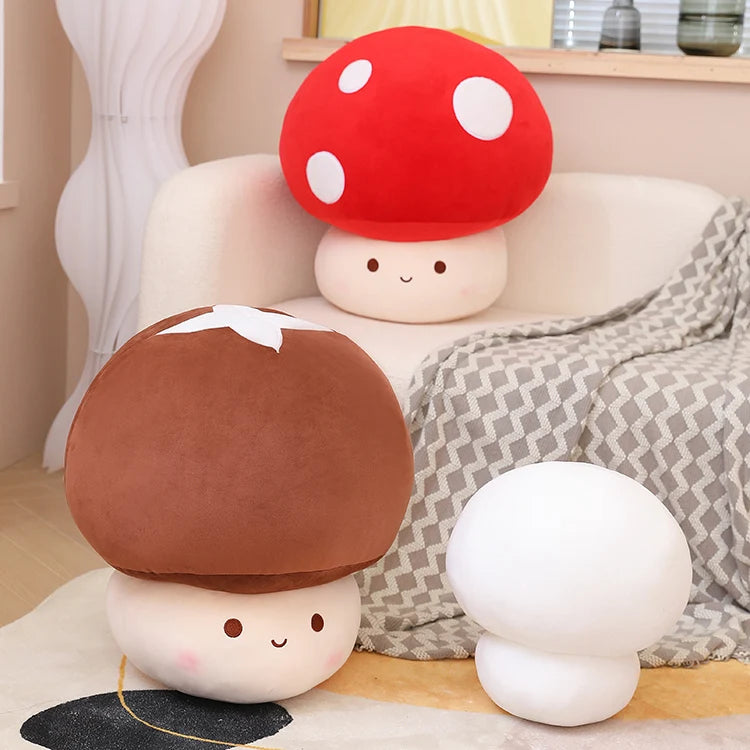 Hot  Kawaii Mushroom Plush Dolls Simulation Plant Pillow Lovely Toys For Home Decor Sleeping Cushion Stuffed Soft Dolls