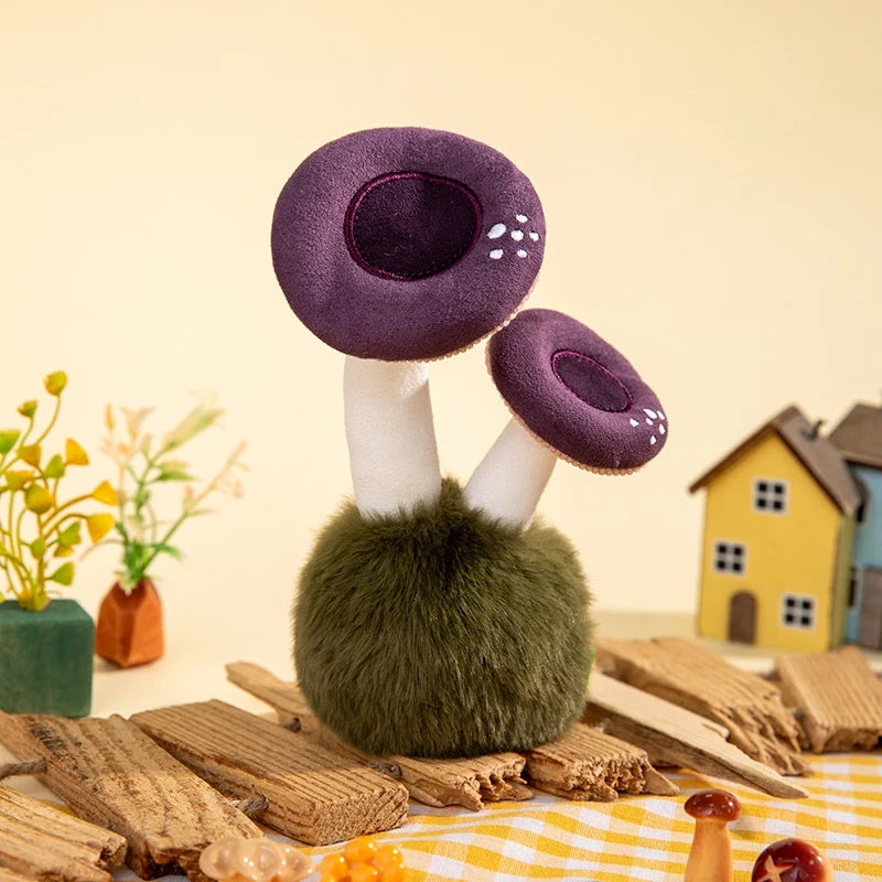 14cm Wild Mushrooms Plush Toys Soft Plush Stuffed Mushroom Desktop Ornament Fluffy Plant Cute Plush Gifts For Baby Girl Boy