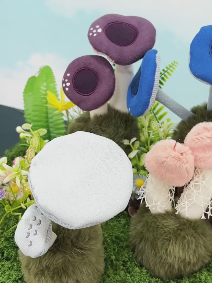 1Pc 14CM Lovely Wild Mushrooms Plush Toy Cartoon Flammulina Velutipes Mushroom Stuffed Soft Plant Toy Room Desktop Ornament